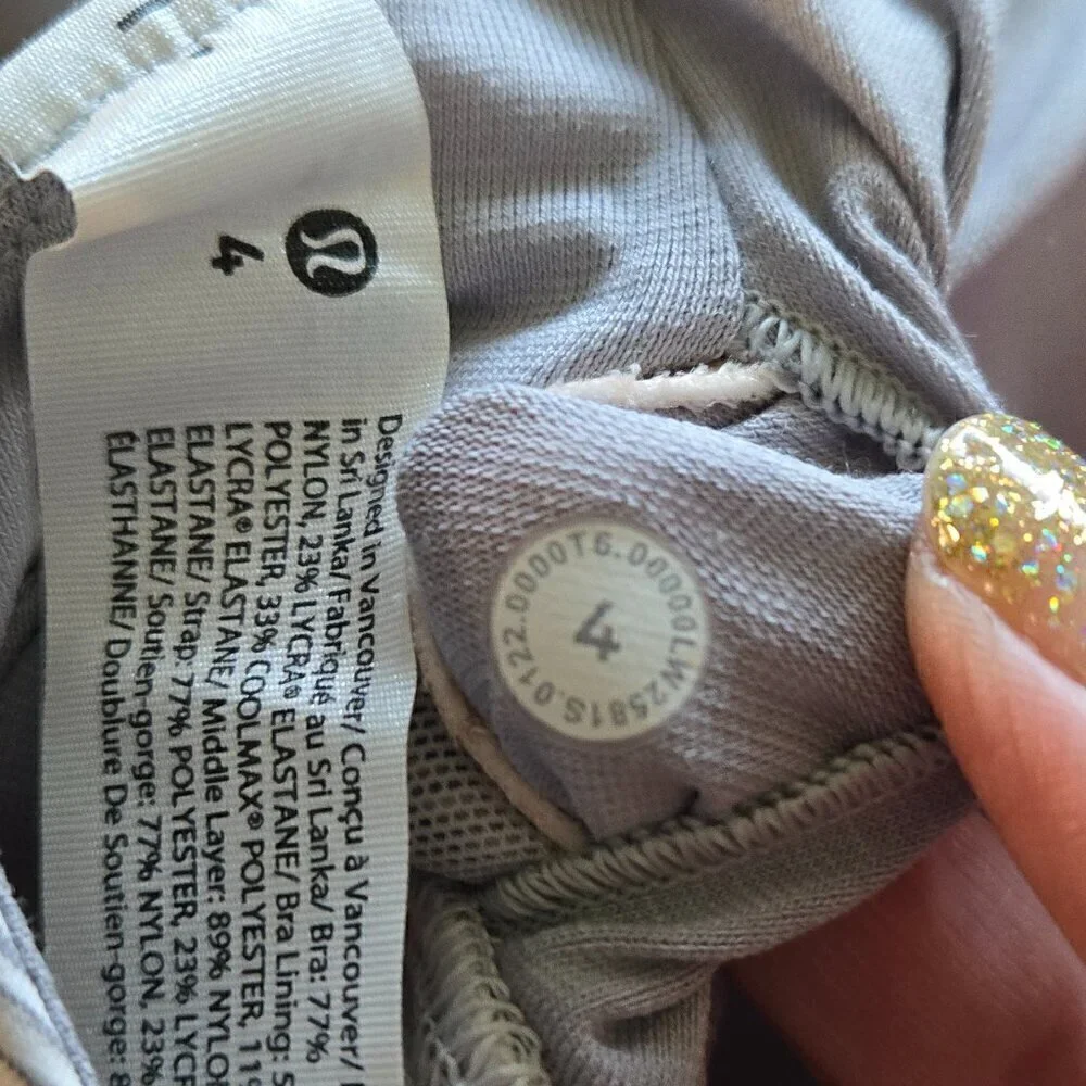 NWT Lululemon Energy Bra *Medium Support, B–D Cups - 4 Wee Are From Space Nimbus